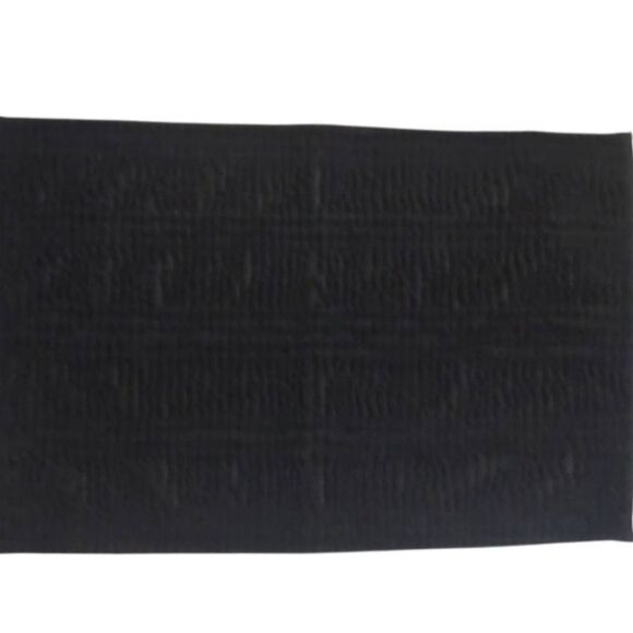 Room Essentials Chunky Chenille Cushion Foam Bath Rug- Black - Picture 4 of 10